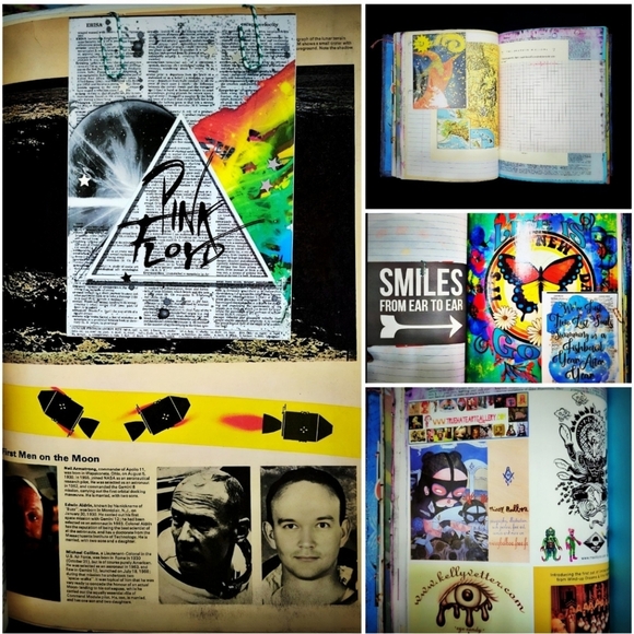 The Beatles And The Greats Art Junk Journal Retro Music Mixed Media Custom Book - Picture 4 of 12